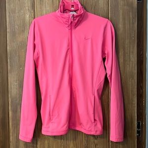Pink nike jacket small